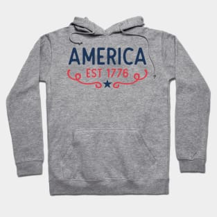 America EST 1776 Hoodie